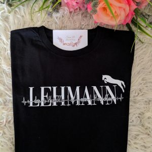 Langarmshirt mit Pferdenamen personalisiert