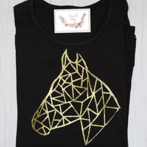 Langarmshirt Pferdekopf