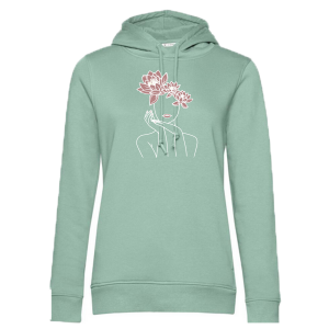 Nachdenkliche Frau Hoodie