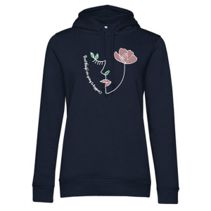 Florales Gesicht Hoodie